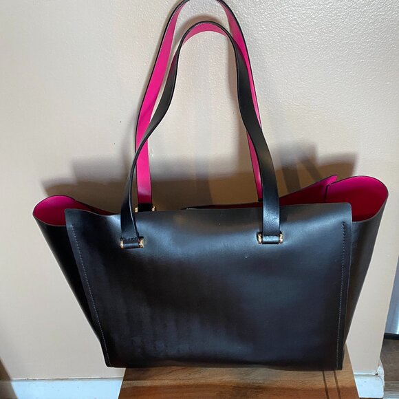 Kate Spade Large Arbour Hill Elodie Black Tote 100% Leather Bag - Picture 6 of 11